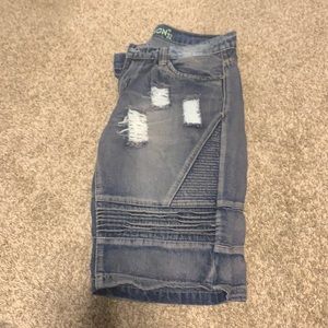 Men’s denim shorts